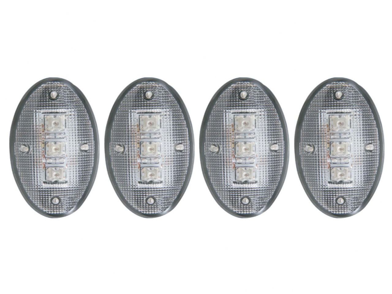 Anzo 1999-2010 Ford F-350 LED Fender Light Kit Clear 2pc Amber / 2pc Red