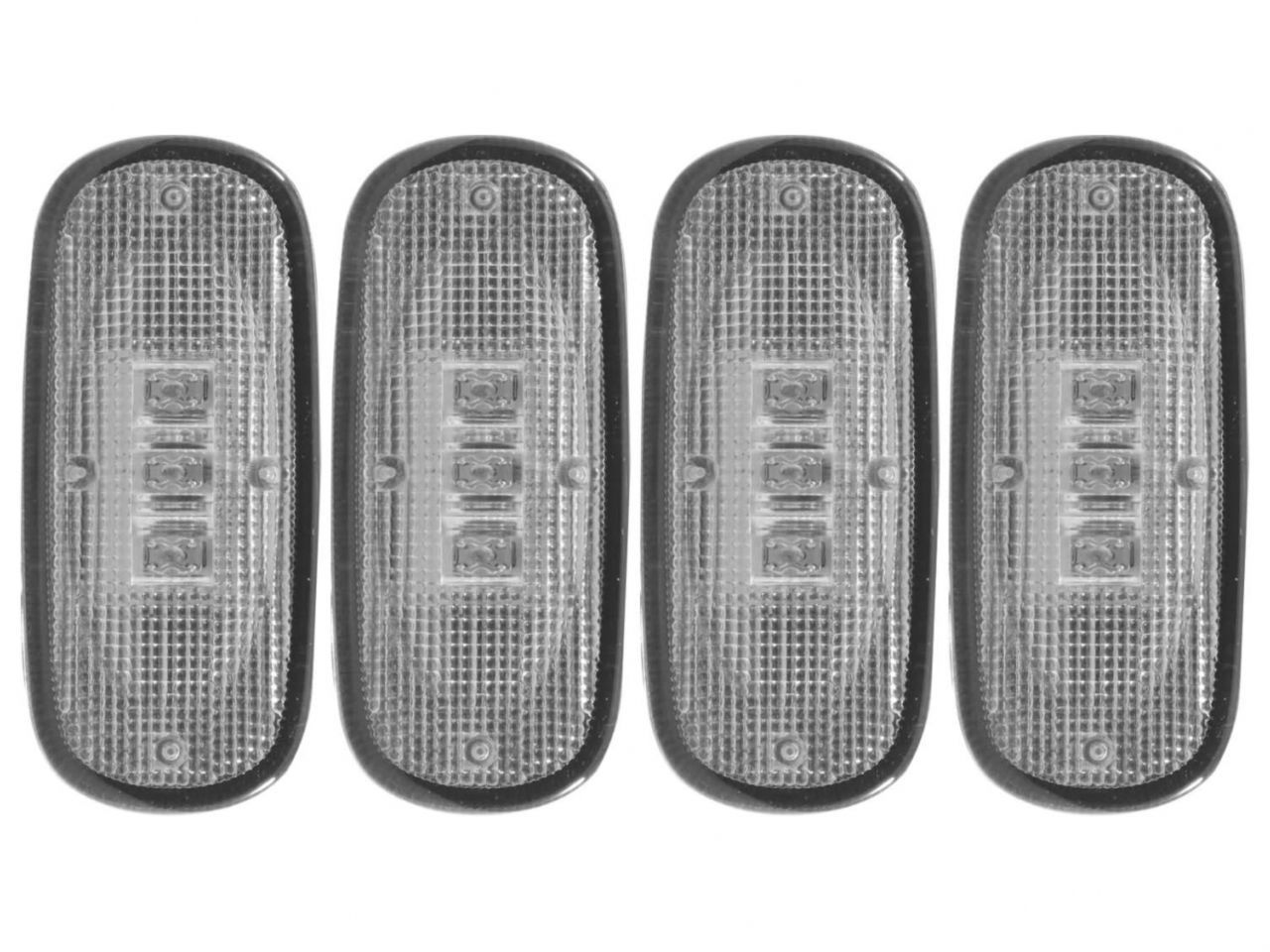 Anzo 2003-2009 Dodge Ram 2500 LED Fender Light Kit Clear 2pc Amber / 2pc Re