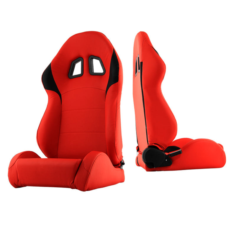 SPYDER Xtune Xm-Ii Racing Seat Pu (Double Slider) Red/Black Passenger Side RST-XM2-01-RDB-PA 9933967