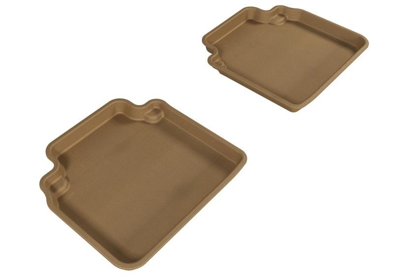 3D MAXpider 2008-2012 Honda Accord Kagu 2nd Row Floormats - Tan L1HD00821502