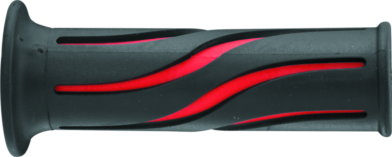 BikeMaster 7/8in Wave Grips - Black/Red 105936