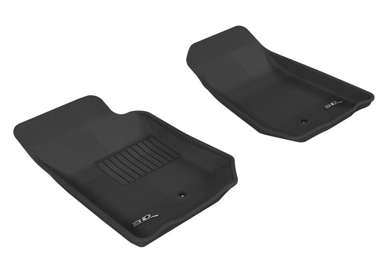 3D MAXpider 2007-2013 Jeep Wrangler JK 2-Door/Unlimited Kagu 1st Row Floormat - Gray L1JP00311501