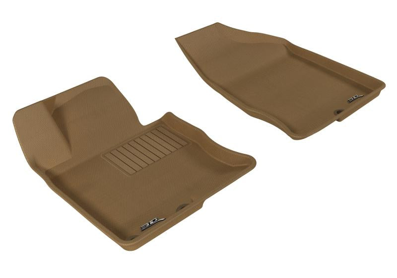 3D MAXpider 2012-2017 Hyundai Azera Kagu 1st Row Floormat - Tan L1HY02611502