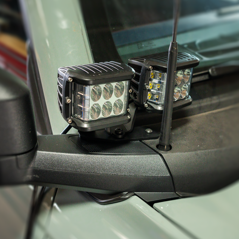 Cali Raised LED Cali Raised 2021+ Ford Raptor Ditch Light Mount Kit - 2 27W Side Projecting Led Pods/2 27W Side CR4033