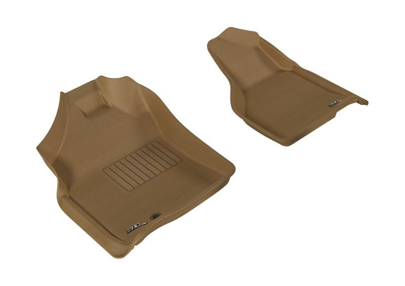 3D MAXpider 2009-2012 Dodge Ram 1500 Regular Cab Kagu 1st Row Floormat - Tan L1DG01811502