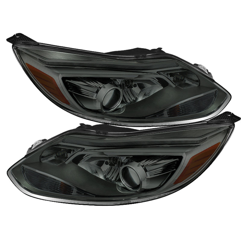 SPYDER Xtune Ford FocUS 12-14 Projector Headlights OE Style Halogen Model Only Smoke PRO-JH-FF12-LED-SM 9932700