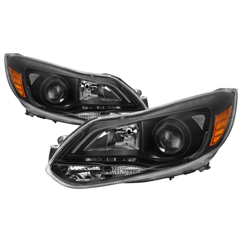 SPYDER xTune 12-14 Ford Focus Projector Halogen Headlights - Black (PRO-JH-FFO12-AM-BK) 9042171