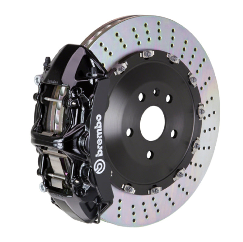 Brembo 25+ BMW X3 30 xDrive/BMW X3 M50 xDrive Fr GT BBK 6 Pist Cast 405x34 2pc Rotor Drilled - Black 1N1.9552A1