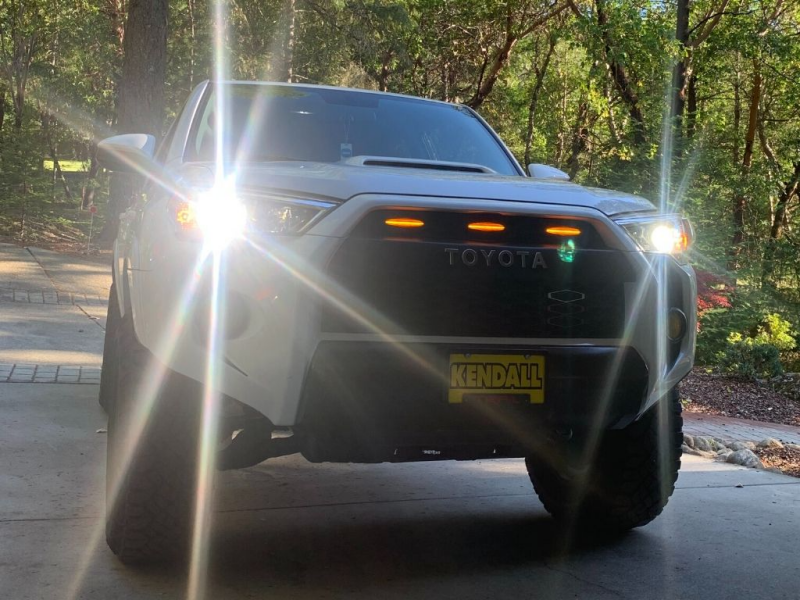 Cali Raised LED Cali Raised 14-24 Toyota 4Runner Grille Raptor LED Light Kit - Amber / With Add A Fuse CR3684