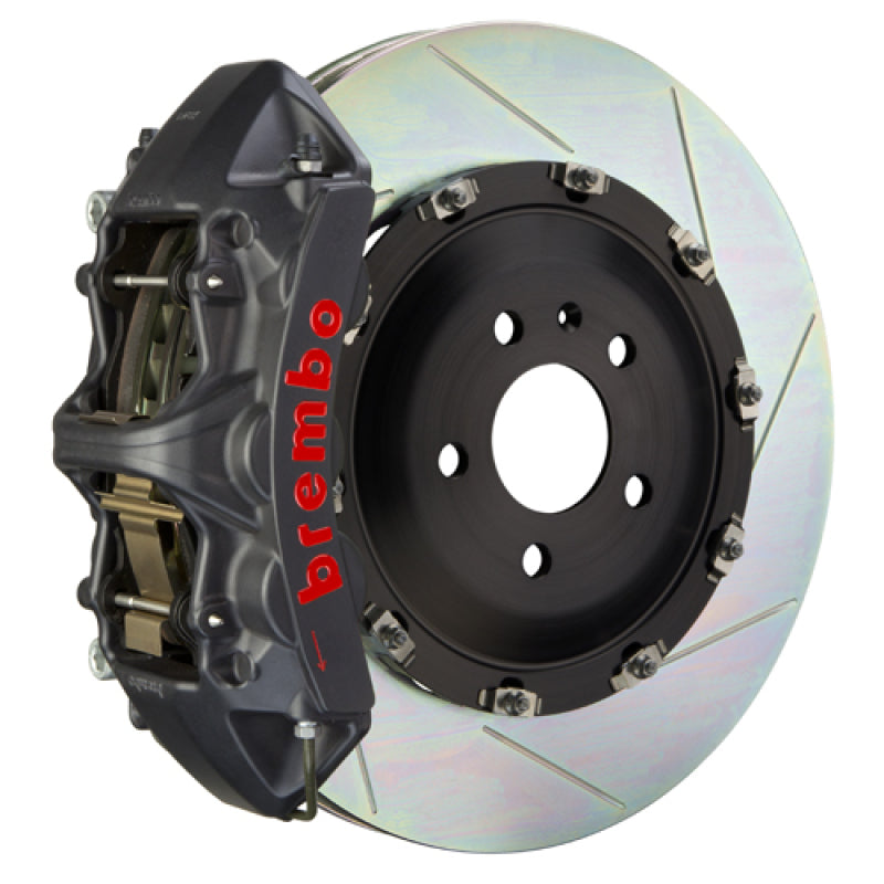 Brembo 24+ BMW M30i/530i XDrive Fr GT-S BBK 6 Piston Cast 380x34 2pc Rotor Slotted Type-1 - Black HA 1N2.9092AS