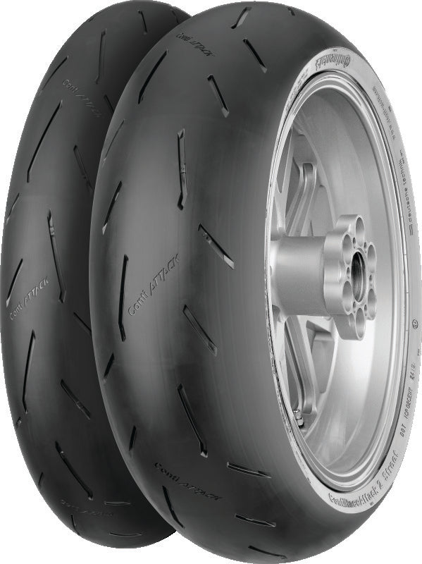 Continental Tire Continental ContiRaceAttack 2 Street - 120/70 ZR 17 M/C (58W) TL Front 02446580000