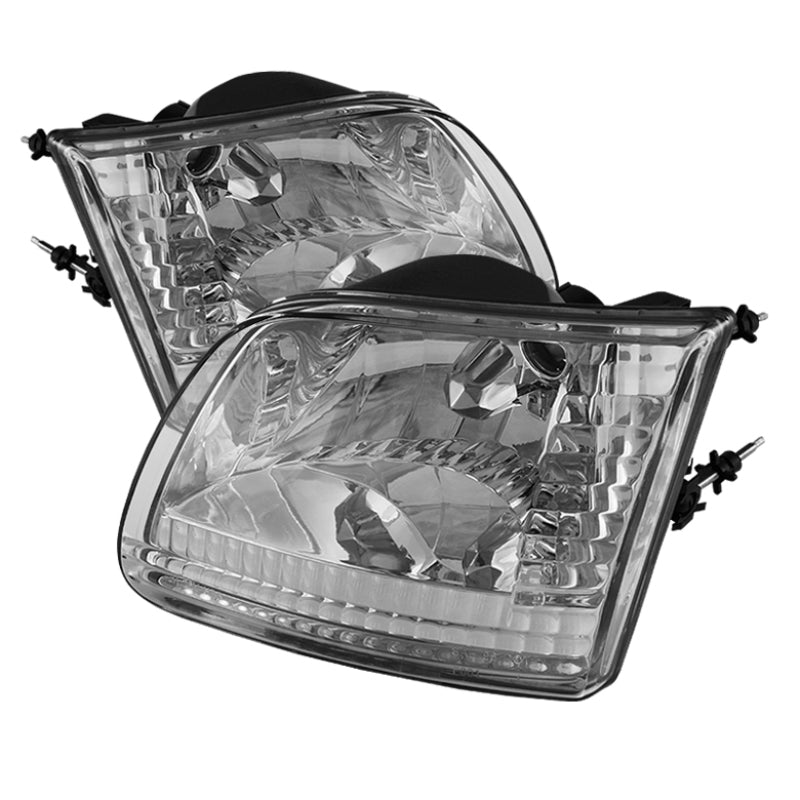 SPYDER Xtune Ford F150 97-03 / Expedition 97-02 Crystal Headlights Chrome HD-JH-FF15097-C 5070364