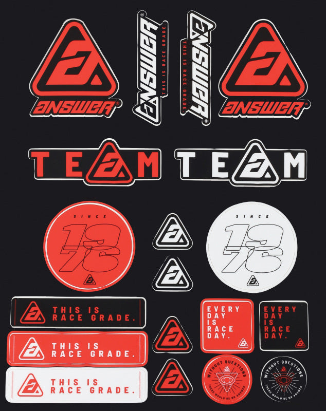 Answer Answer Logo Sticker Sheet 446349