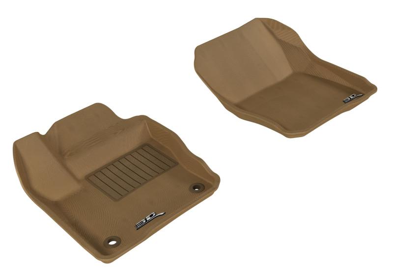 3D MAXpider 2012-2018 Ford Focus Kagu 1st Row Floormat - Tan L1FR02911502