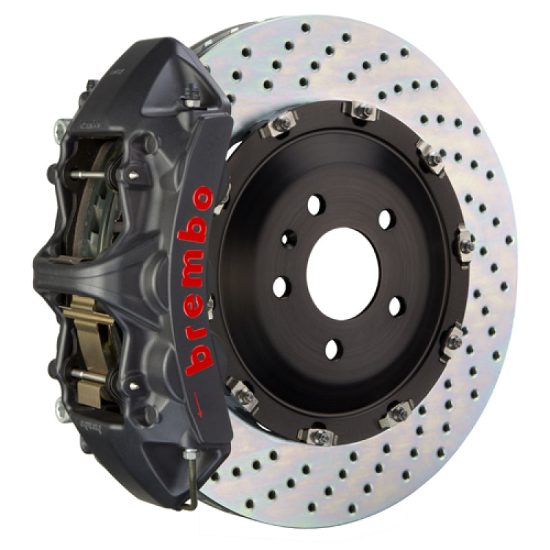 Brembo 25+ BMW X3 30 xDrive (G45) Front GT-S BBK 6 Piston Cast 380x34 2pc Rotor Drilled - Black HA 1N1.9093AS
