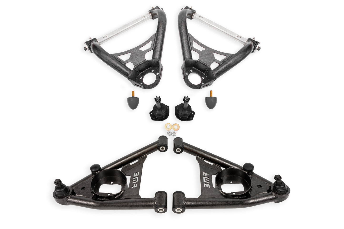 BMR Suspension BMR 64-72 A-Body Non-Adj A-Arms - Black Hammertone AAK402H