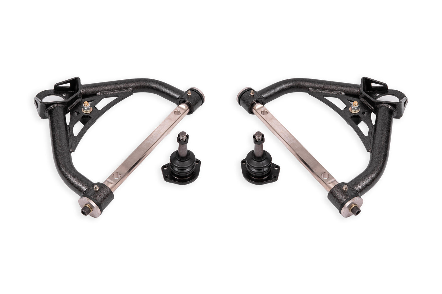 BMR Suspension BMR 70-81 Chevrolet Camaro Non-Adj. Upper A-Arms w/ 0.5in Tall Ball Joint (Delrin) -Black Hammertone AAU322H
