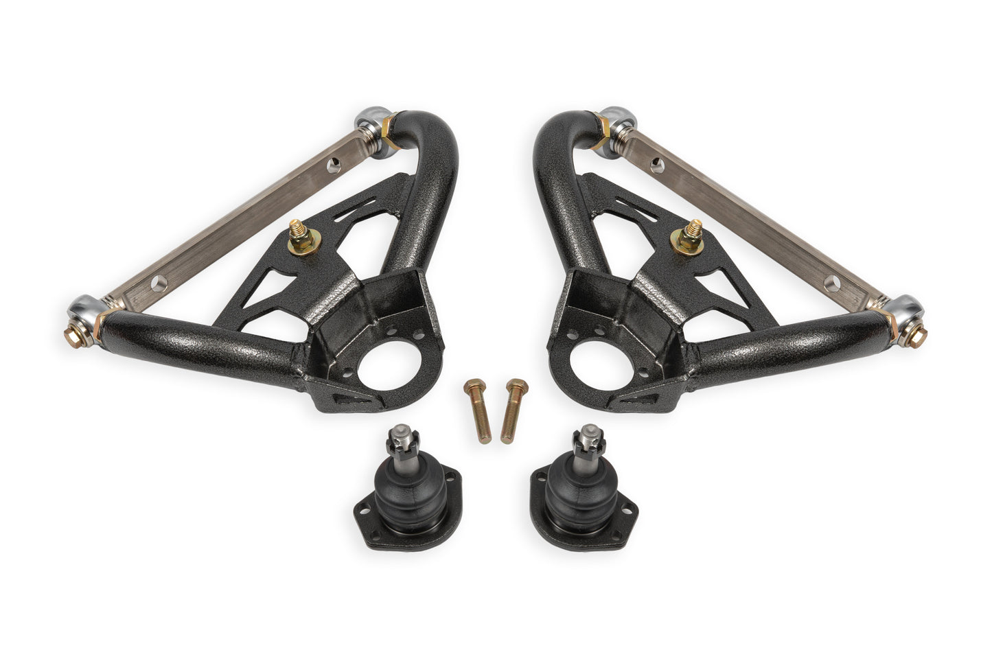 BMR Suspension BMR 78-87 GM G-Body Adjustable Upper A-Arms Standard Ball Joint - Black Hammertone AAU463H