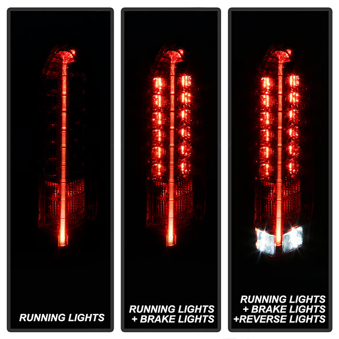 SPYDER xTune 10-16 Cadillac SRX Full LED Tail Lights - OE Red (ALT-JH-CASRX10-LED-RD) 9945571