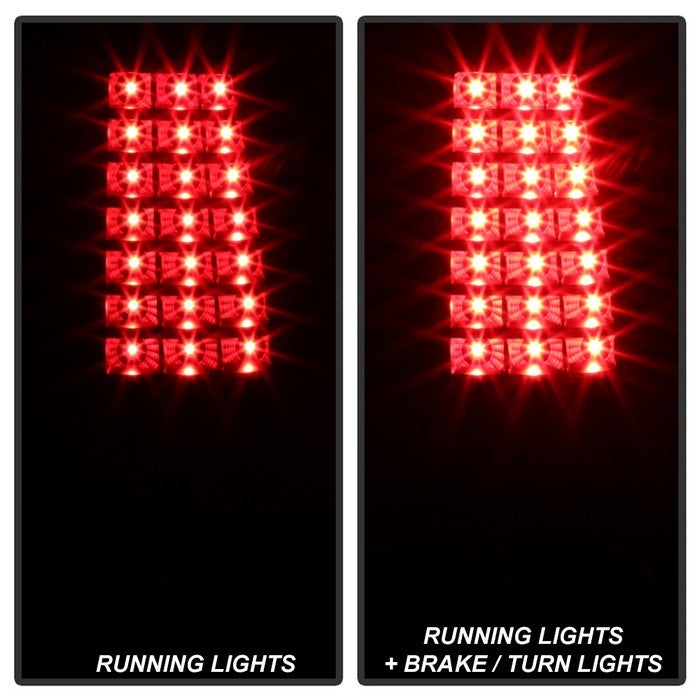 SPYDER xTune 99-02 Chevy Silverado 1500/2500 (w/o Stepside) LED Tail Lights - Blk (ALT-JH-CSIL99-LED-BK) 9037597