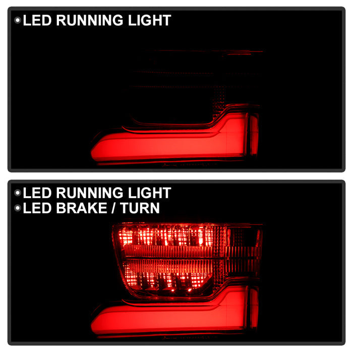 SPYDER Xtune 18-21 Chevrolet Traverse Red/Clear Full LED Tail Light - OE Outer Left 9957628