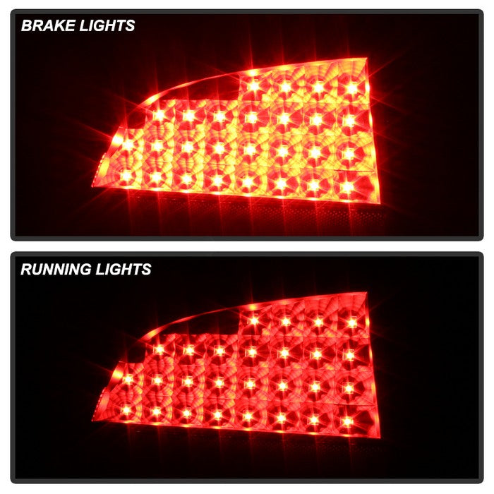 SPYDER Xtune Dodge Charger 06-08 LED Tail Lights Black ALT-JH-DCH05-LED-BK 5070807