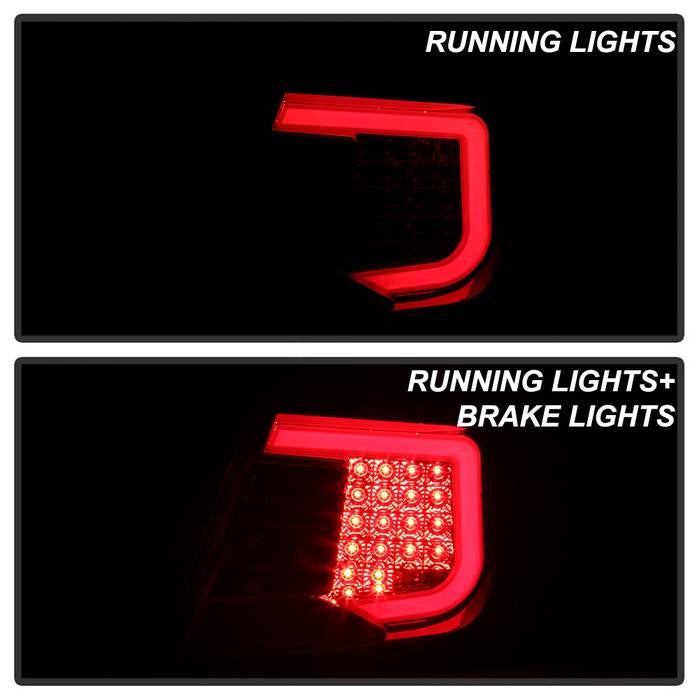 SPYDER xTune Subaru Impreza WRX 08-14 LED Tail Lights - Red/Clear ALT-JH-SIWRX08-LBLED-RC 9045417