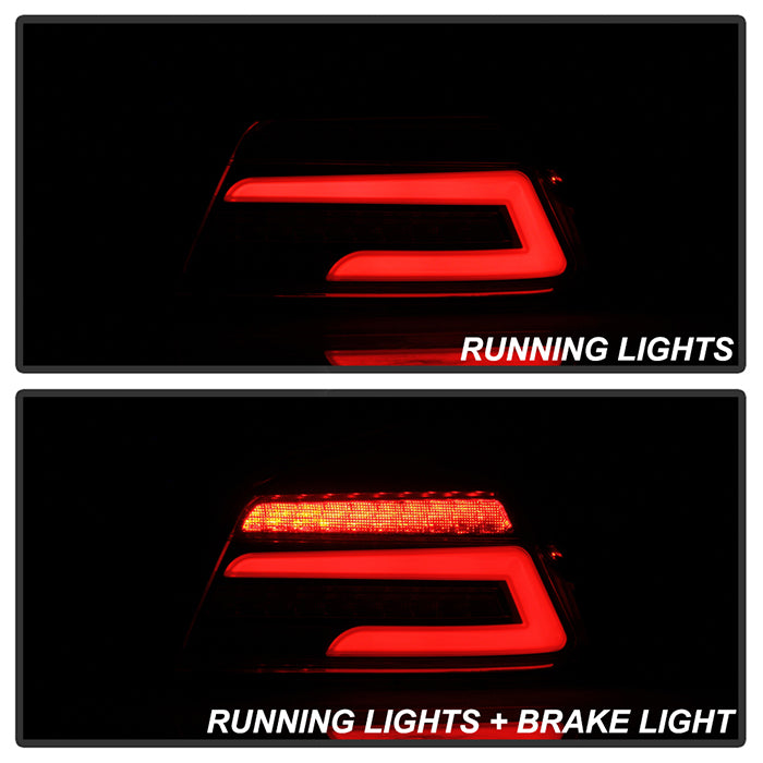 SPYDER 15-19 Subaru Impreza WRX/WRX STi Light Bar LED Tail Lights - Red Clear 9049101