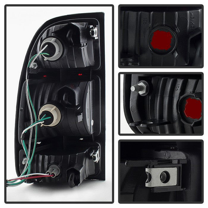 SPYDER Xtune Toyota Tundra 00-06 OEM Style Tail Lights Dark Red ALT-JH-TTU00-OE-RSM 9028571