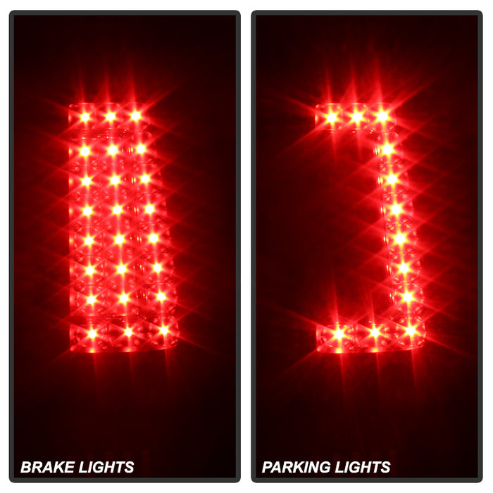 SPYDER Xtune Chevy Silverado 1500-2500-3500 03-06 C-Shape LED Tail Lights Black ALT-ON-CS03-G2-LED-BK 5081261