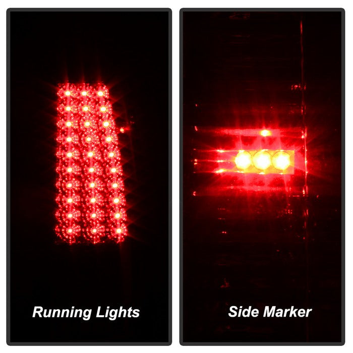 SPYDER Xtune Chevy Silverado 1500/2500/3500 03-06 LED Tail Lights Red Clear ALT-ON-CS03-LED-RC 5008787