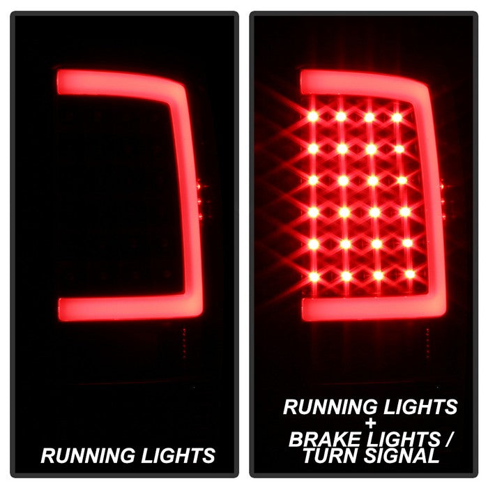 SPYDER xTune 13-18 Dodge Ram 1500 LED Tail Lights - Black (ALT-ON-DRAM13V2-LBLED-BK) 9041013