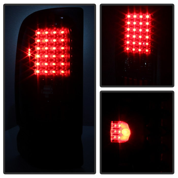 SPYDER Xtune Dodge Ram 1500 94-01 / Ram 2500/3500 94-02 LED Tail Lights Black Smoke ALT-ON-DRAM94-LED-BSM 5081155