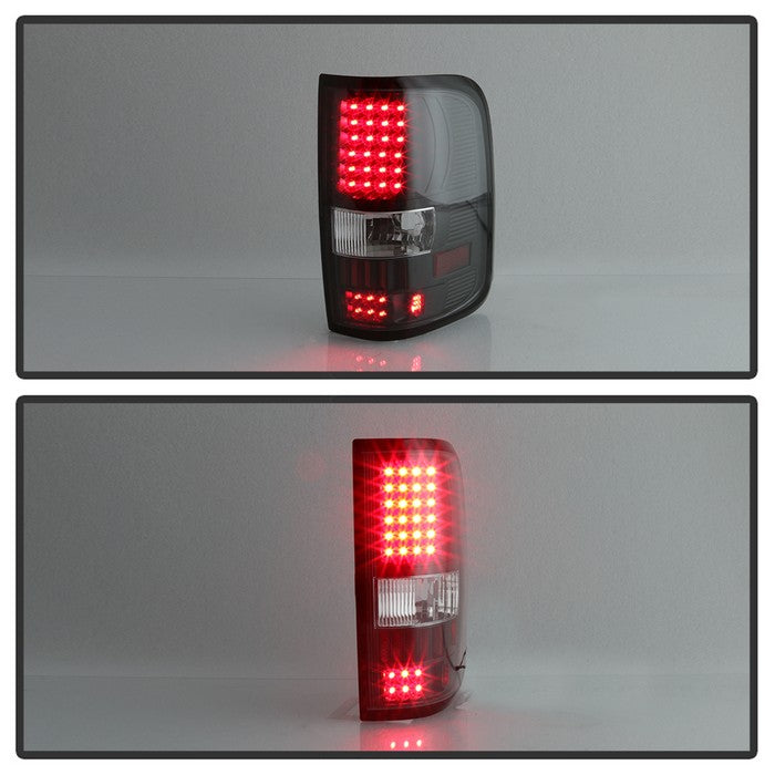 SPYDER Xtune Ford F150 Styleside 04-08 (Not Fit Heritage & SVT) LED Tail Lights Black ALT-ON-FF15004-LED-BK 5012890
