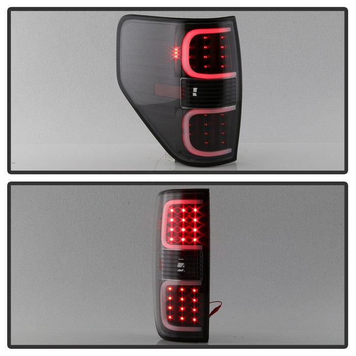SPYDER xTune Ford F150 09-14 LED Tail Lights - Black ALT-ON-FF15009-LBLED-BK 5082169