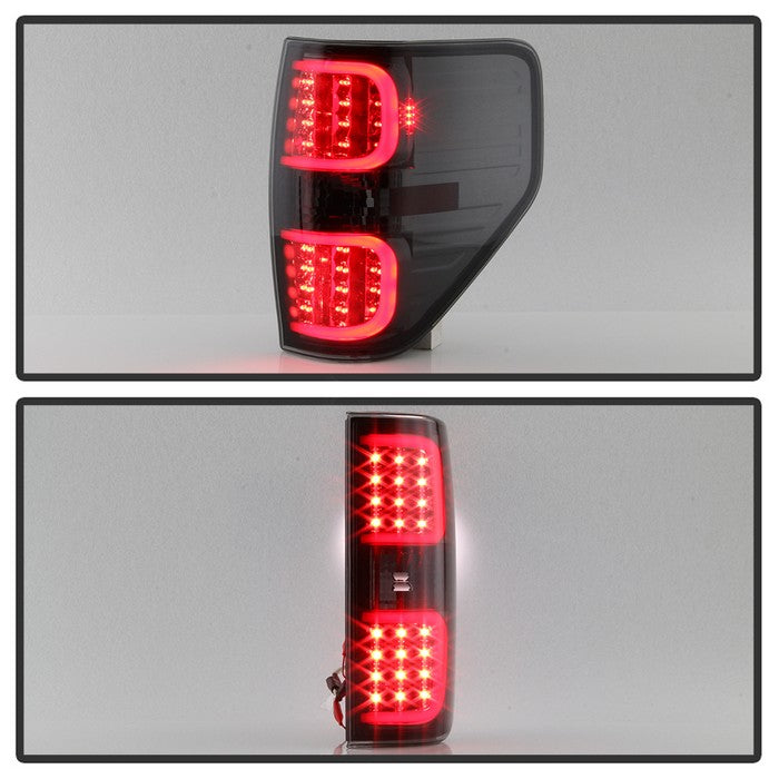 SPYDER xTune Ford F150 09-14 LED Tail Lights - Black ALT-ON-FF15009-LBLED-SM 5082183