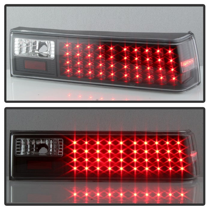 SPYDER Xtune Ford MUStang 87-93 LED Tail Lights Black ALT-ON-FM87-LED-BK 5012975