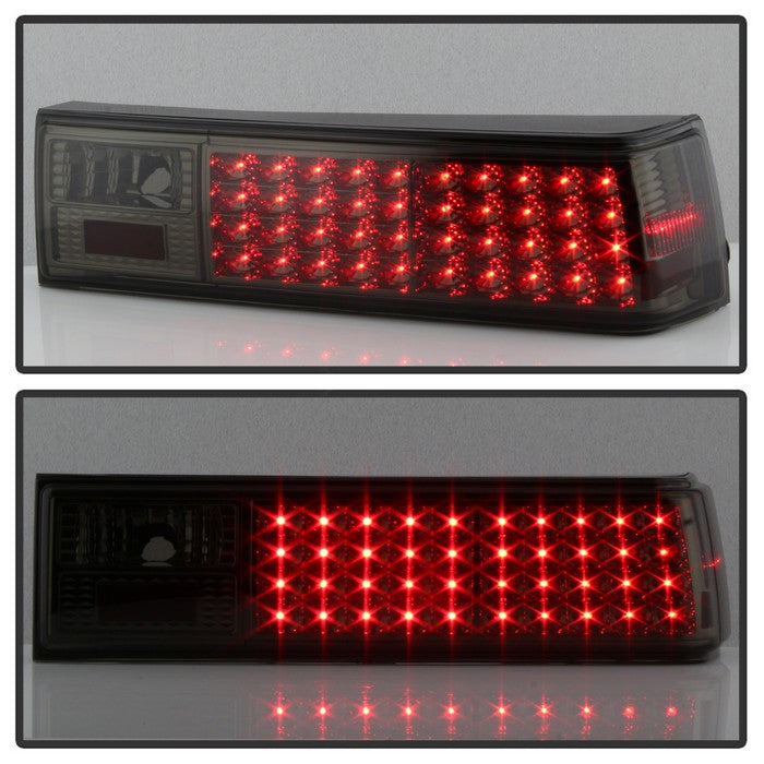 SPYDER Xtune Ford MUStang 87-93 LED Tail Lights Smoke ALT-ON-FM87-LED-SM 5013002