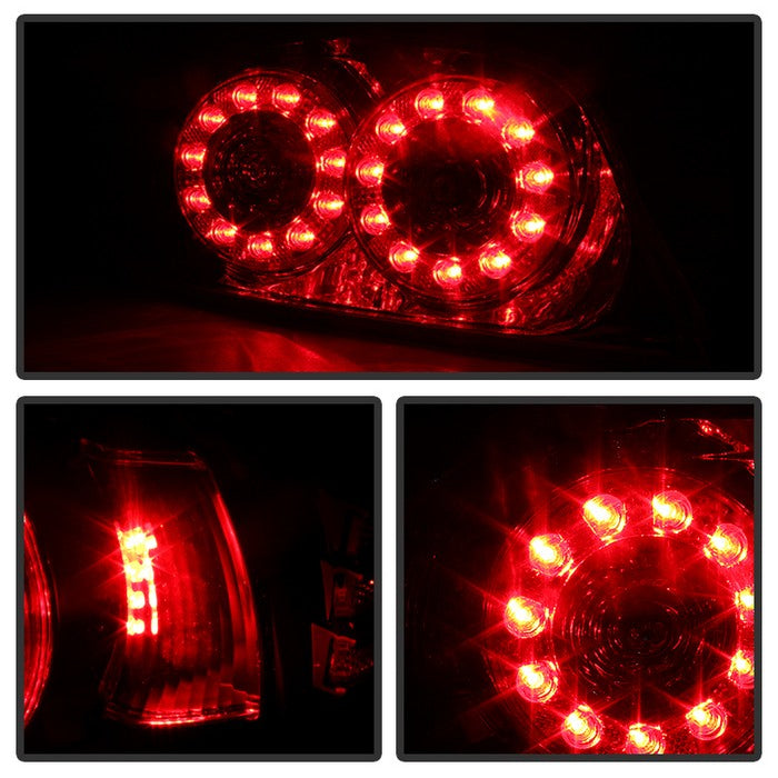 SPYDER Xtune Mazda Rx-8 04-08 LED Tail Lights Smoke ALT-ON-MRX804-LED-SM 5081216