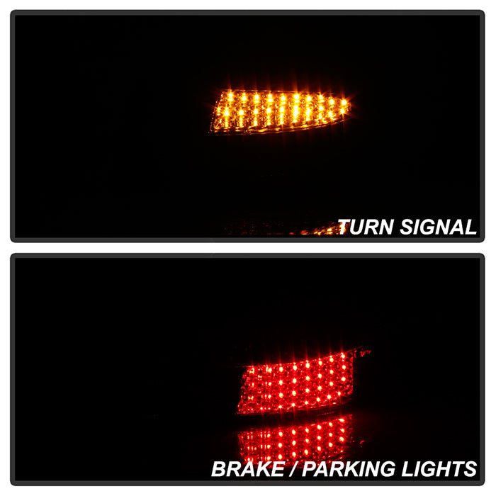 SPYDER Xtune Porsche 911 996 ( Non 4S. Turbo. GT3 ) 99-04 LED Tail Lights Red Clear ALT-ON-P99699-LED-RC 5013132