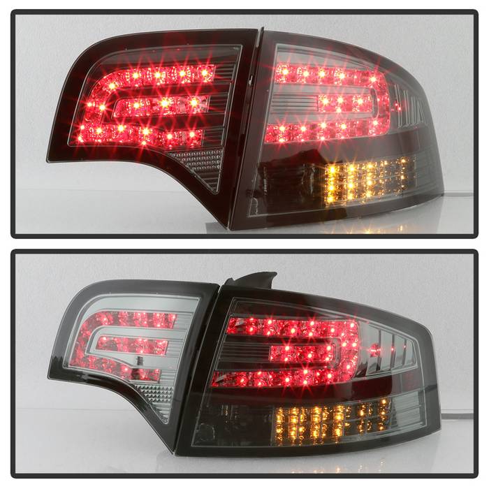 Spyder Audi A4 4Dr 06-08 LED Tail Lights Smoke ALT-YD-AA406-G2-LED-SM 5029317