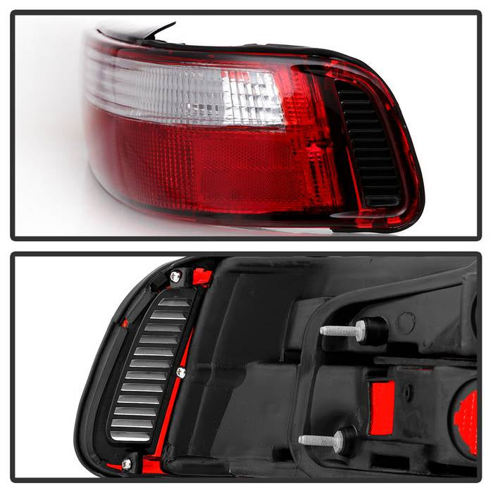 Spyder Acura Integra 90-93 2Dr Euro Style Tail Lights Red Clear ALT-YD-AI90-RC 5000187