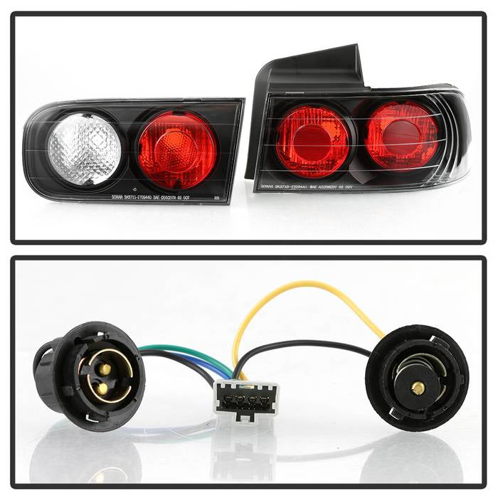 Spyder Acura Integra 94-01 4Dr Euro Style Tail Lights Black ALT-YD-AI94-4D-BK 5000200