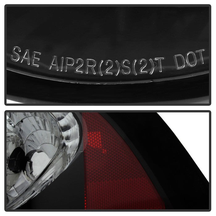 Spyder Acura RSX 02-04 Euro Style Tail Lights Black ALT-YD-ARSX02-BK 5000330