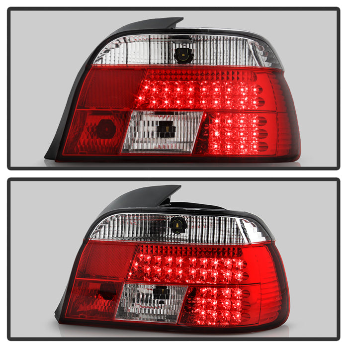 Spyder BMW E39 5-Series 97-00 LED Tail Lights Red Clear ALT-YD-BE3997-LED-RC 5000675