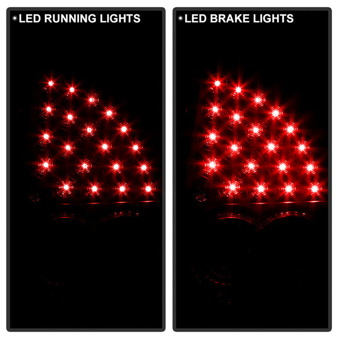 Spyder Chrysler 300C 05-07 LED Tail Lights Black ALT-YD-C305-LED-BK 5000934