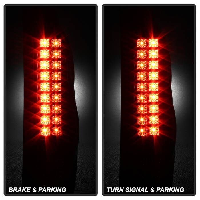 Spyder Chevy Avalanche 02-06 LED Tail Lights Black ALT-YD-CAV02-LED-BK 5001061