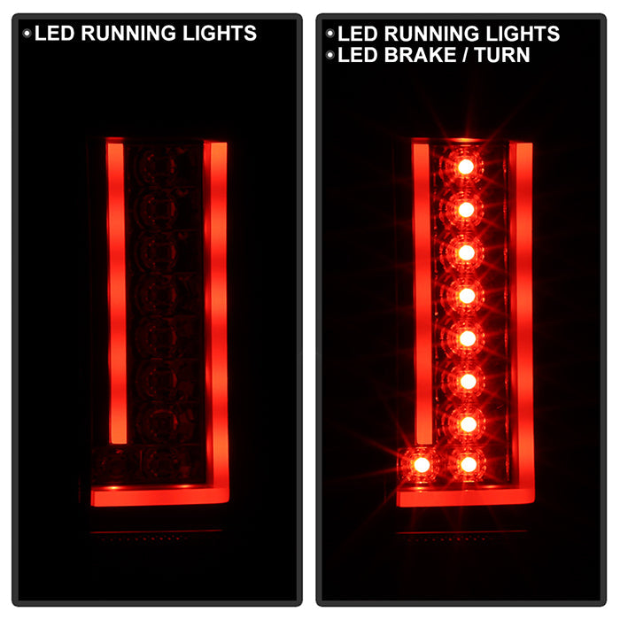 Spyder 07-13 Chevy Silverado (Exc 2010 Model) Verison 2 LED Tail Lights ALT-YD-CS07V2-LED-BSM 5082626
