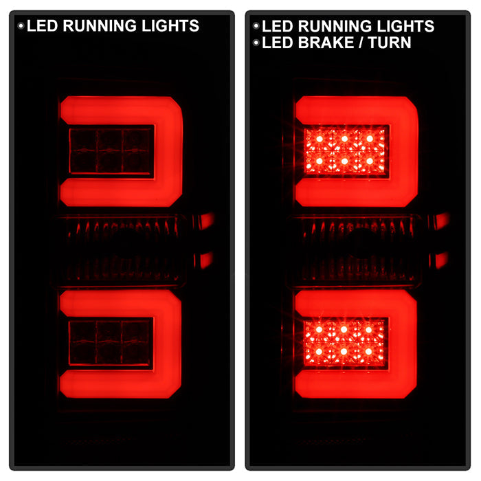 Spyder Chevy 1500 14-16 Light Bar LED Tail Lights Blk Smke ALT-YD-CS14-LBLED-BSM 5079992