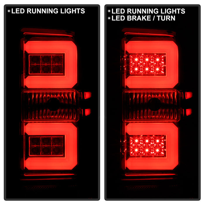 Spyder Chevy 1500 14-16 Light Bar LED Tail Lights Red Clear ALT-YD-CS14-LBLED-RC 5080011